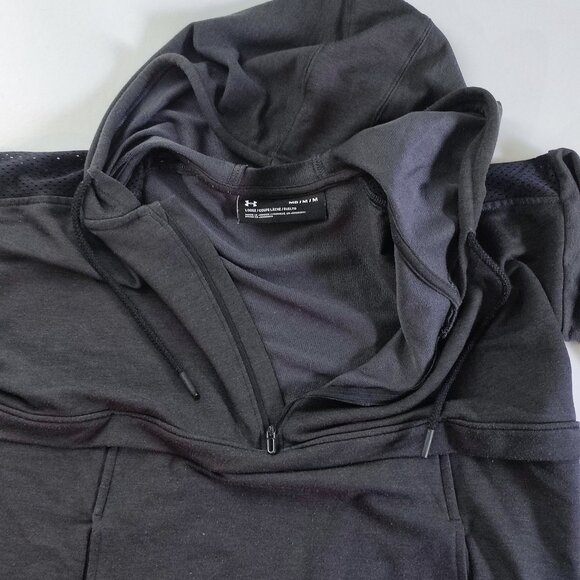 Under Armour hoodie men's size M grey pull on with kangaroo pocket - Picture 3 of 10